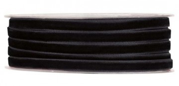 0011127velvet deluxe lint zwart 6mm x 30m550