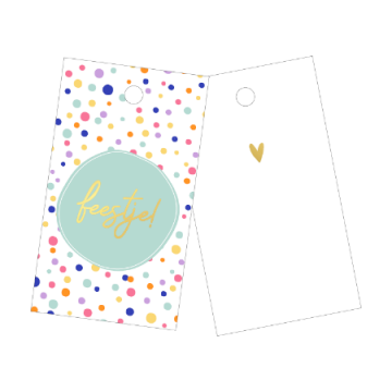 0028721label confetti feestje 40x70mm450 0