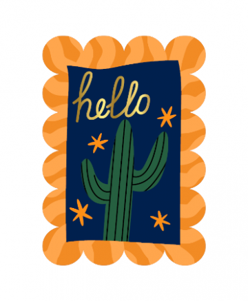 0032492wenskaarten bubble a6 hello cactus