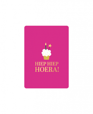 0034580kp cadeaukaartjes a7 hiep hiep hoera 25st