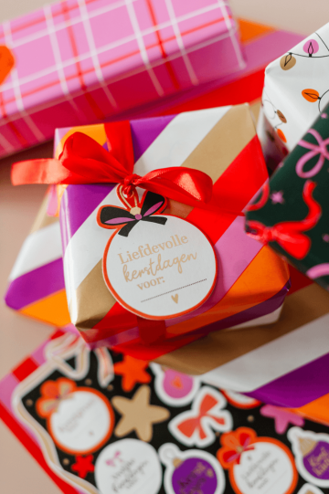 0035342kp cadeaulabel ornament dubbelzijdig 565x75mm