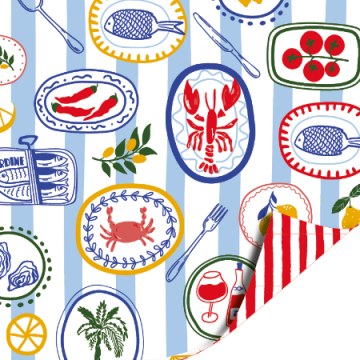 0036365kp cadeaupapier 30cm 100m seaside supper450