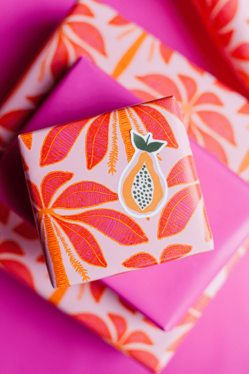 0036395cadeaupapier 70cm sunset palms