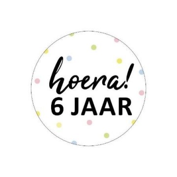 9 hoera 6 jaar 5