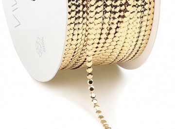 Circle koord 3mm goud detai