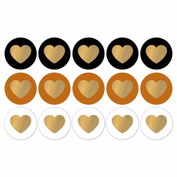 Cwstheart50mmmixblackgoldfoil