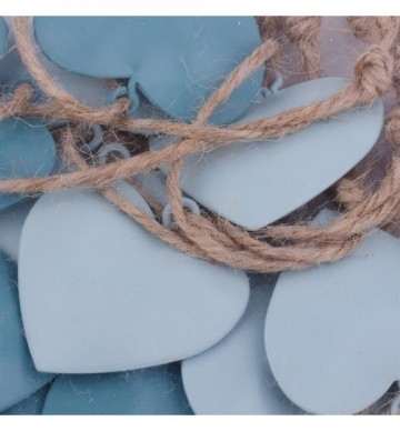 Hart metall 4x4cm blauw2 1