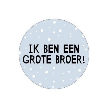 Ik ben een grote broer blauw