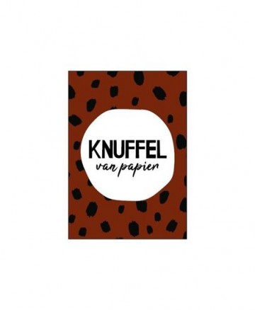 Knuffel van papier 74x105mm