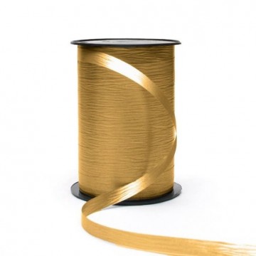 Krullint paperlook goud 10mm x 250m
