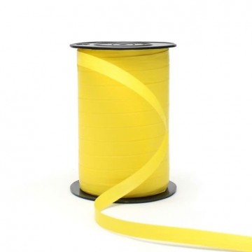 Krullint paperlook lichtgeel 10mm x 250m