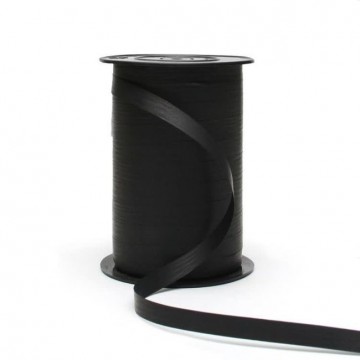 Krullint paperlook zwart 10mm x 250m