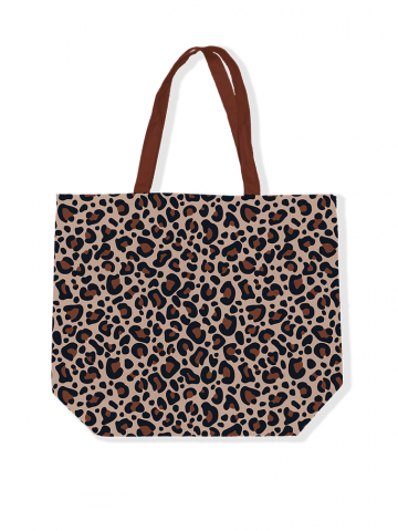Leopard mokkabeige 48x15x38cm