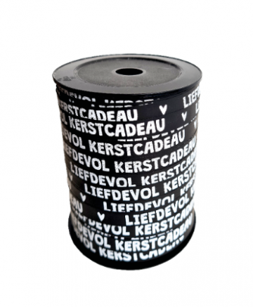 Liefdevol kerstcadeau zwartwit 10mm