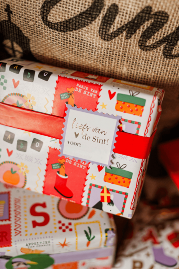 Liefs van de sint postzegel