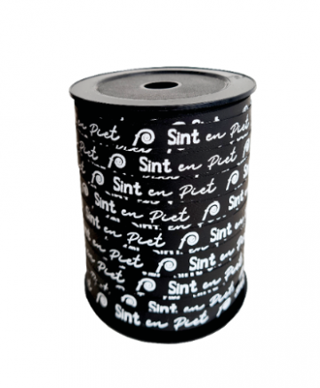 Lint sint en piet zwartwit