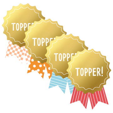 Medaille topper 4 varianten 250pr450