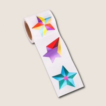 Metallic Stars Sticker