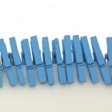 Mini art mini knijper blauw