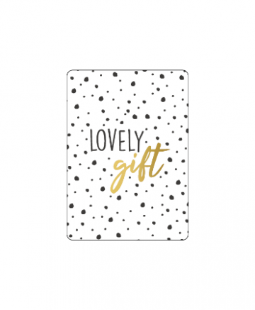 Minikaart lovely gift 74x105mm