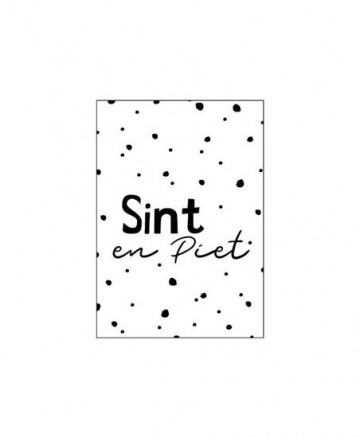 Minikaart sint en piet 74x105mm 0