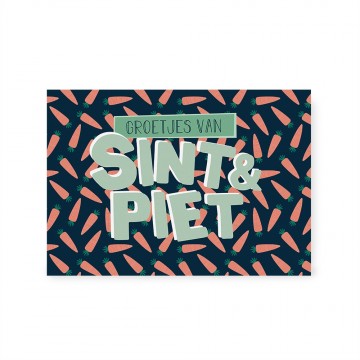 Groetjes van Sint & Piet | Kaart A6