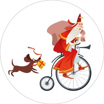 Sint op fiets