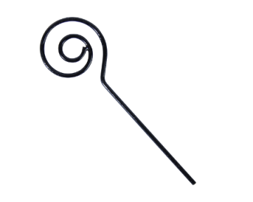 Sinterklaas stafje zwart 76cm