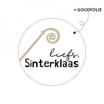 Sticker 40mm liefs sinterklaas 250pr