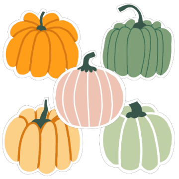 Stickers pumpkins