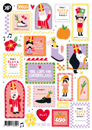 Stickervel sinterklaas feest