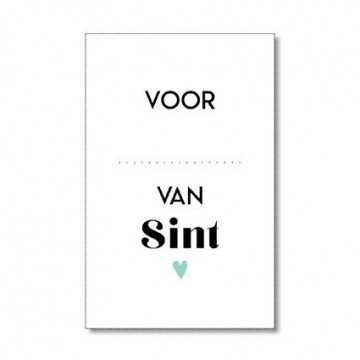 Voorvan sint mini kaartje