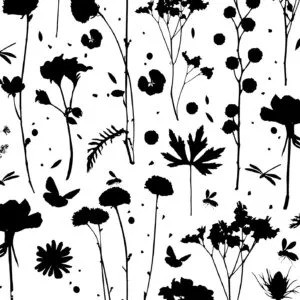 Grow Zwart/Wit Zijdevloei